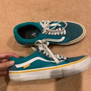 turquoise vans